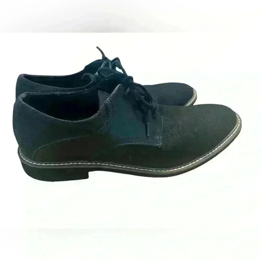 GUESS Shoes Mens Size 10.5  "Jessy" Textile Oxfords Black